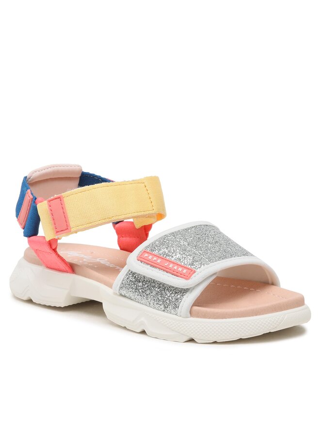 Pepe Jeans Sandalen Pepe Jeans Ventura Sandal G PGS90190 Silberfarben