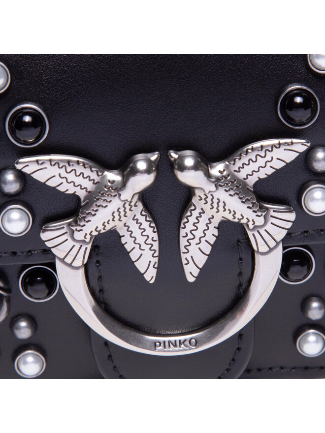 PINKO Τσαντάκι μέσης Pinko Love Baby Icon Ethnic Studs Cl PE 21 PLTT 1P224Z Y6YS Μαύρο