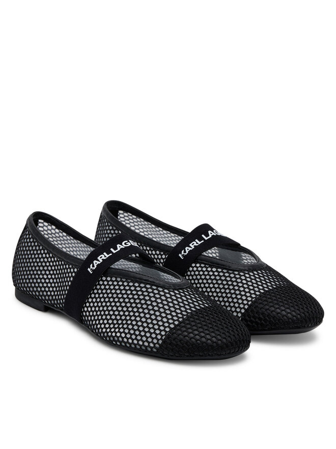 KARL LAGERFELD Baleriny KARL LAGERFELD KL40125 Czarny