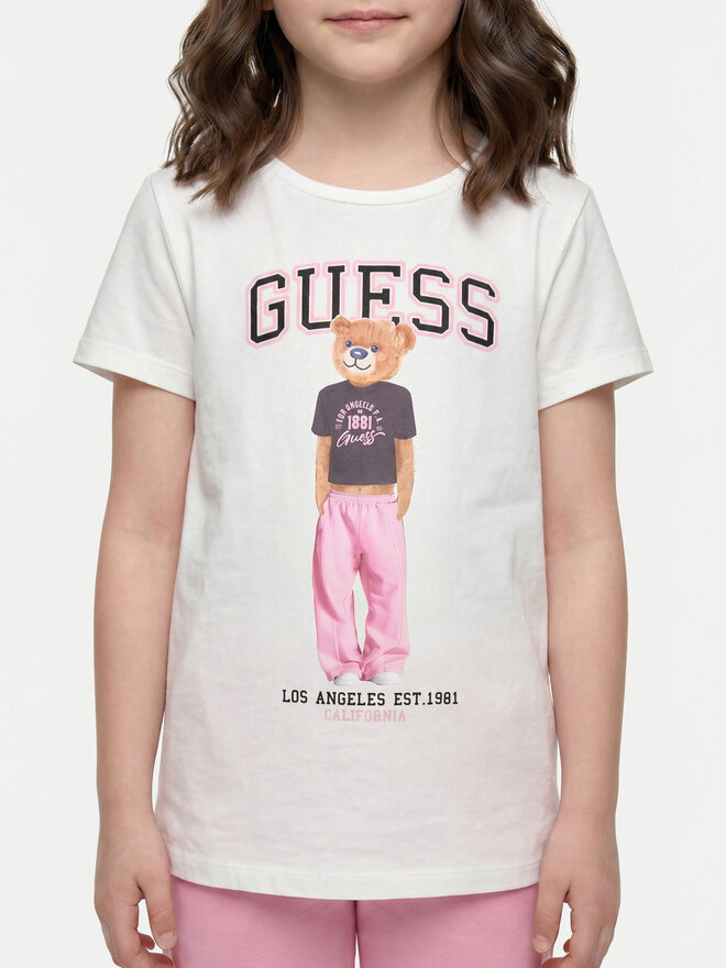 Guess Guess T-Shirt J6YI08 K3710 Weiß Regular Fit