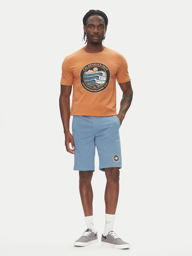 Quiksilver Quiksilver Marškinėliai Ev Three Seas Ss EQYZT08051 Ruda Regular Fit