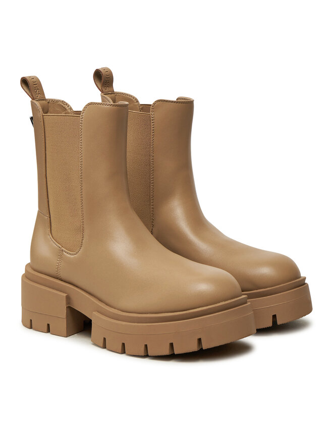 Guess Bokacsizma Guess Charlotte FLFCHT ELE10 Bézs