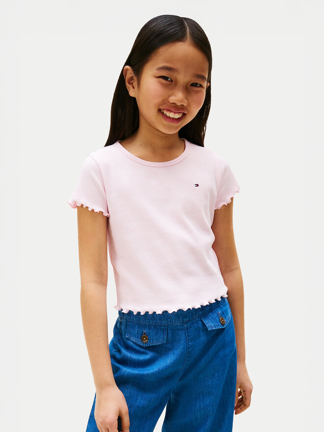 Tommy Hilfiger Tommy Hilfiger Póló Essential KG0KG08590 Rózsaszín Regular Fit