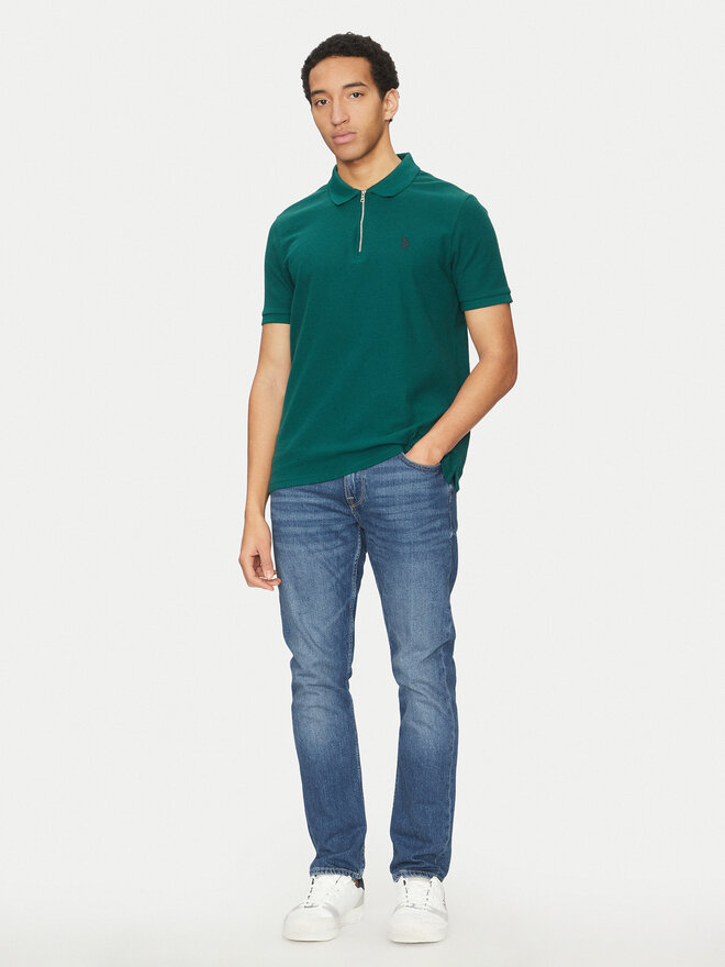 U.S. Polo Assn. U.S. Polo Assn. Polo marškinėliai MUP3335 Žalia Regular Fit
