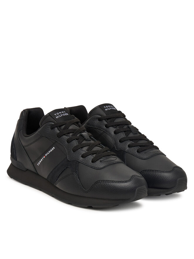 Tommy Hilfiger Sneakers Tommy Hilfiger T Hilfiger Core Lth Runner FM0FM06002 Schwarz
