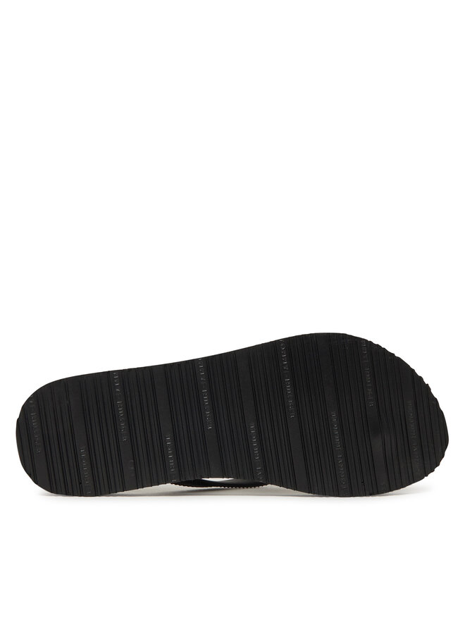 Tommy Hilfiger Zehentrenner Tommy Hilfiger Hilfiger Strap Beach Sandal FW0FW08736 Schwarz