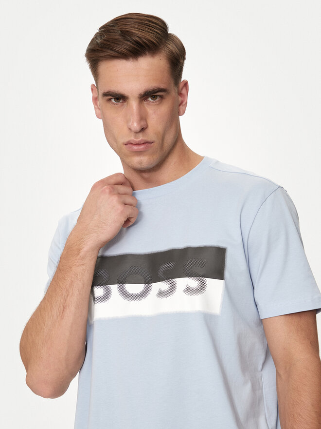 BOSS Boss Marškinėliai Tee 9 50512998 Mėlyna Regular Fit