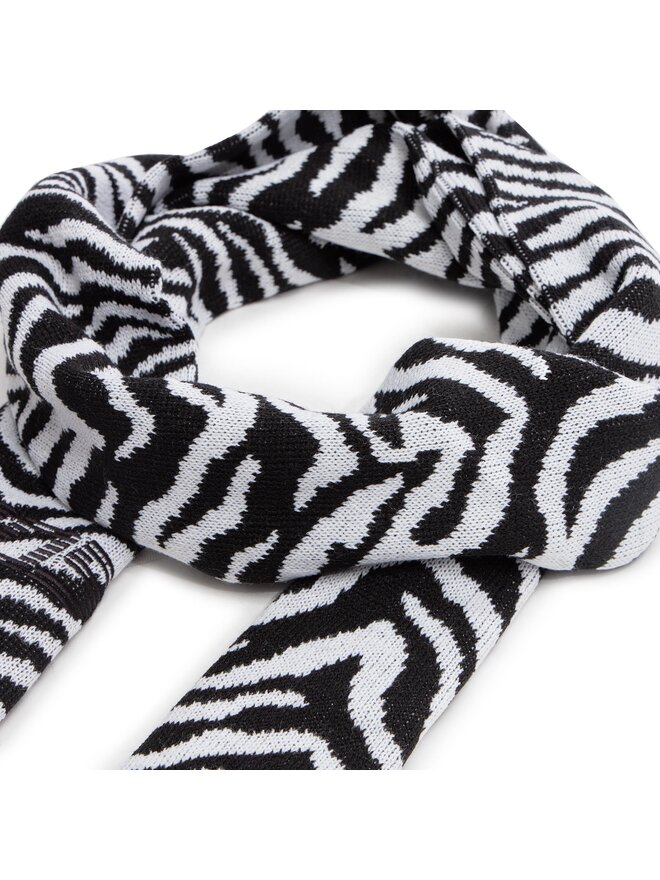 2005 Sál 2005 Striped Scarf Fekete