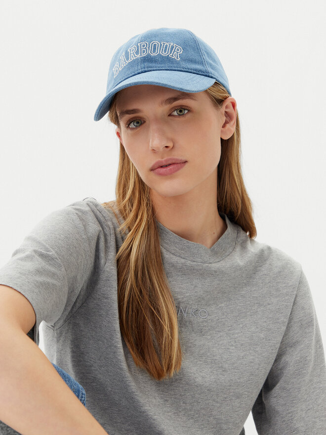 Barbour Czapka z daszkiem Barbour Emily Denim LHA0582BL31 Niebieski