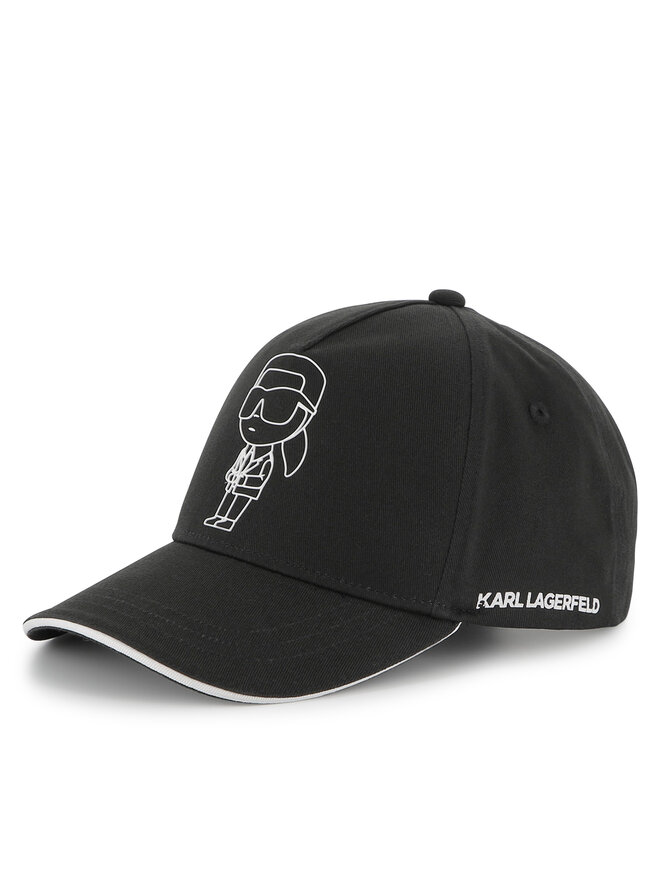 KARL LAGERFELD Czapka z daszkiem KARL LAGERFELD Z30396 Czarny