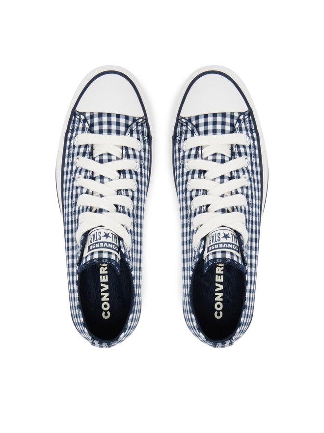 Converse Sneakers aus Stoff Converse Chuck Taylor All Star Lift Platform Gingham A13664C Dunkelblau