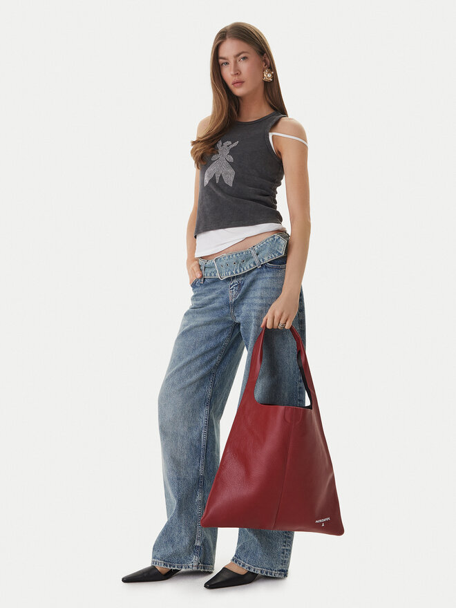 Patrizia Pepe Handtasche Patrizia Pepe 8B0321/L148-B861 Dunkelrot