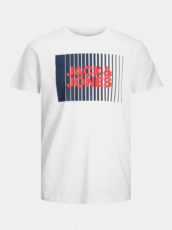 Jack&Jones Junior Jack&Jones Junior T-Shirt Corp Logo 12257365 Λευκό Standard Fit