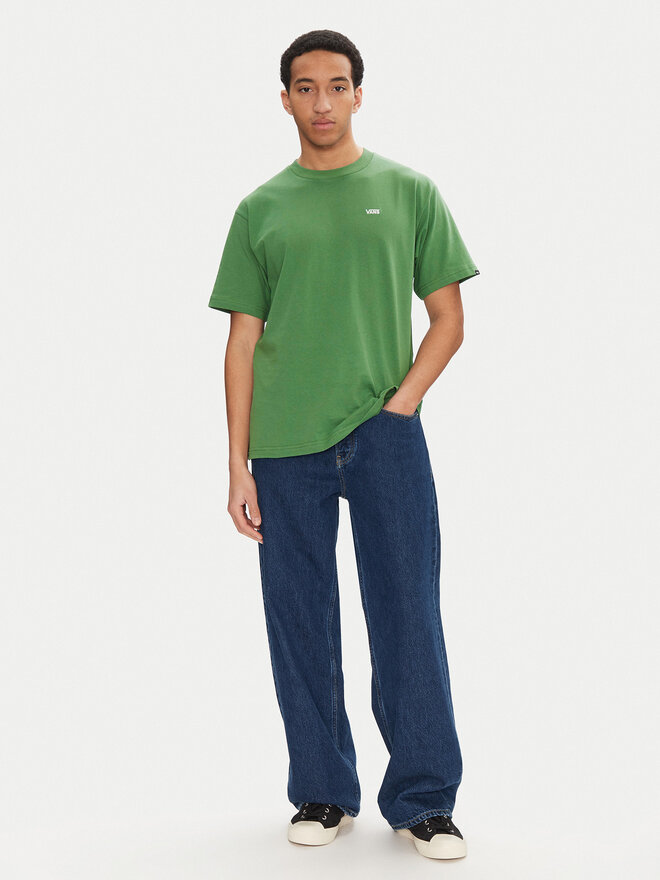 Vans Vans Póló Left Chest II VN000P1P Zöld Loose Fit