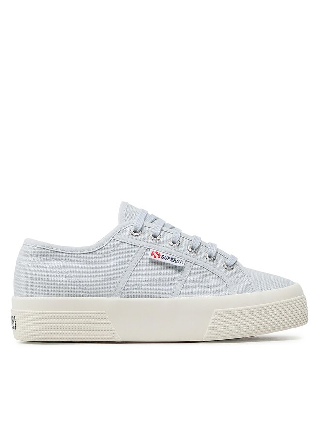 Sneakers aus Stoff Superga 2740 Platform S21384W Blau eschuhe