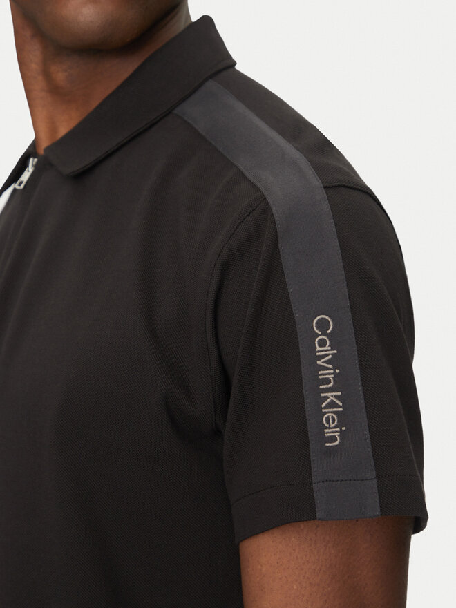 Calvin Klein Jeans Calvin Klein Jeans Poloshirt Logo Tape J30J327240 Schwarz Regular Fit