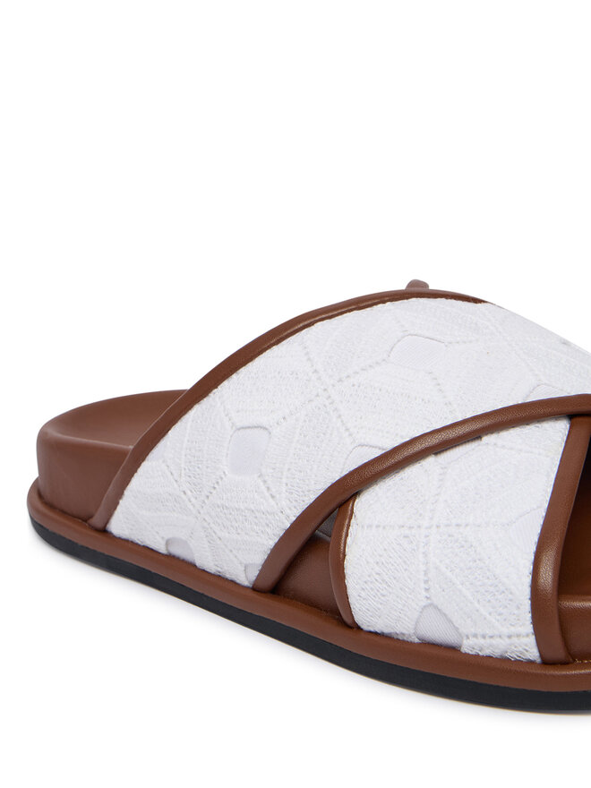Max Mara Beachwear Pantoletten Max Mara Beachwear Peonie 2616521019650 Weiß