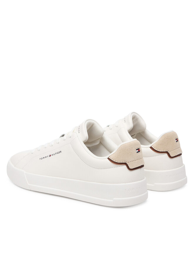 Tommy Hilfiger Sneakers Tommy Hilfiger Th Court Lth Detail Ess FM0FM05367 Weiß
