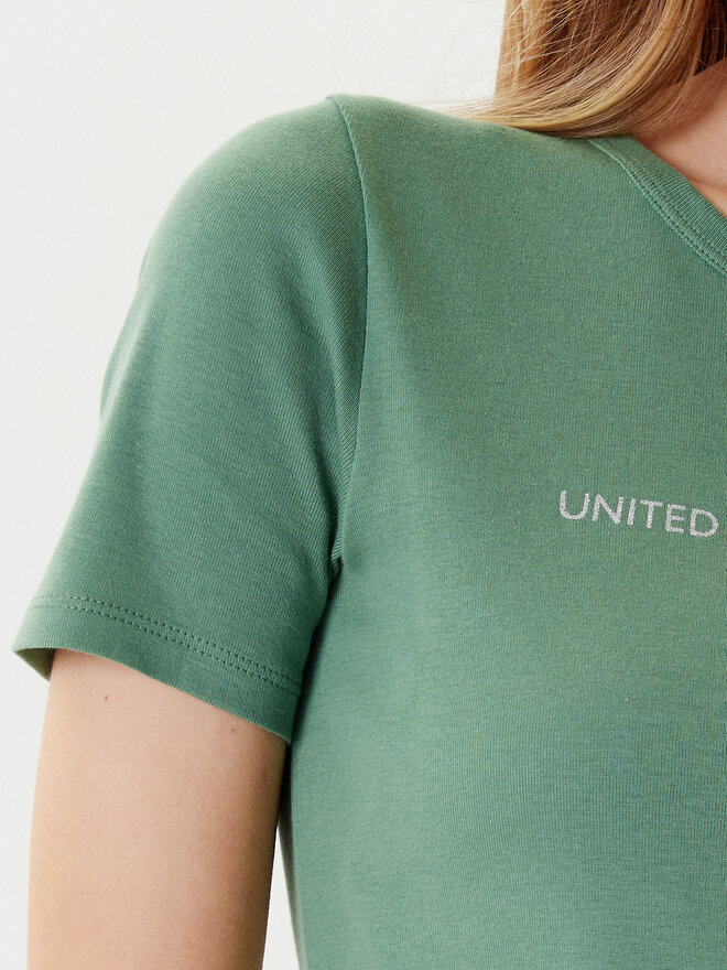 United Colors Of Benetton United Colors Of Benetton Camiseta 3GA2E16A2 Verde Regular Fit