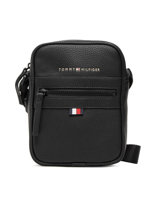 Tommy Hilfiger Válltáska Tommy Hilfiger Essential Pu Mini Reporter AM0AM09504 Fekete