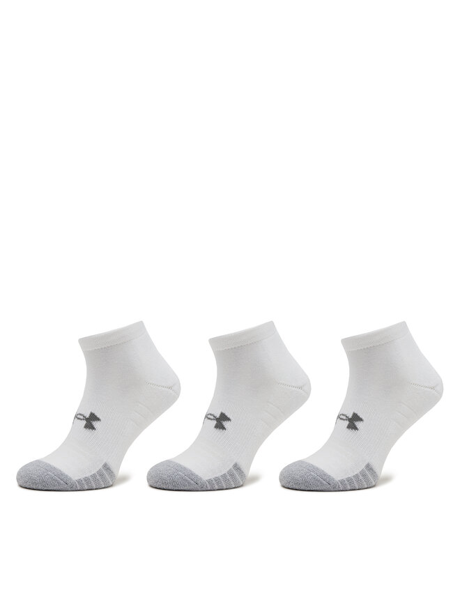 Under Armour Σετ 3 ζευγάρια κοντές κάλτσες unisex Under Armour Heatgear Lo Cut Sock 1346753-100 Λευκό