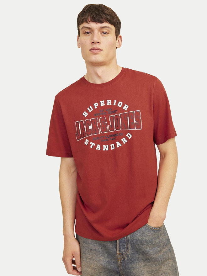 Jack&Jones Jack&Jones Marškinėliai Logo 12254862 Raudona Standard Fit