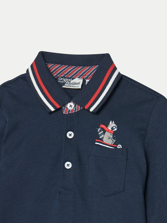 Original Marines Original Marines Poloshirt DEA0717NM Dunkelblau Regular Fit