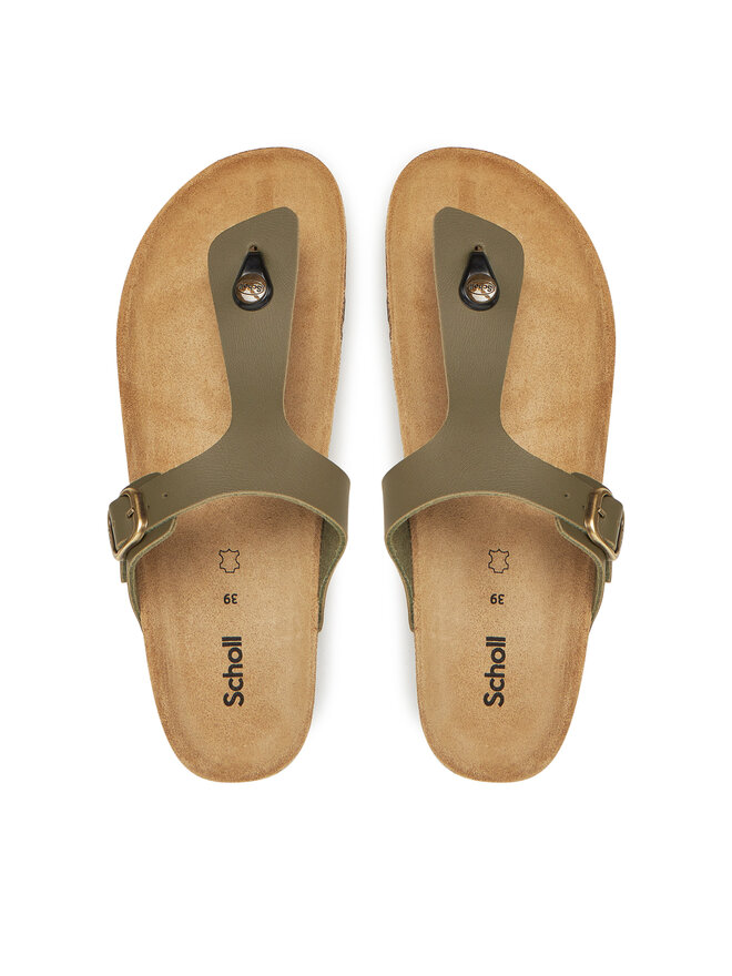 Scholl Zehentrenner Scholl Nicole F32175 Khakifarben