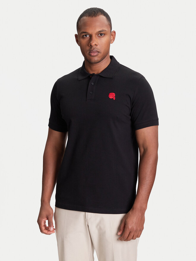 KARL LAGERFELD KARL LAGERFELD Poloshirt 745022 553231 Schwarz Regular Fit
