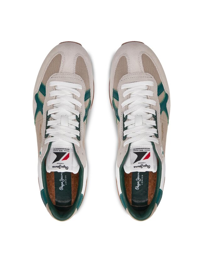 Pepe Jeans Sneakers Pepe Jeans Brit Retro M PMS40004 Écru
