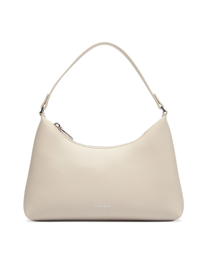 Calvin Klein Handtasche Calvin Klein Foil Logo Small Shoulder Bag LV04F3890G Creme