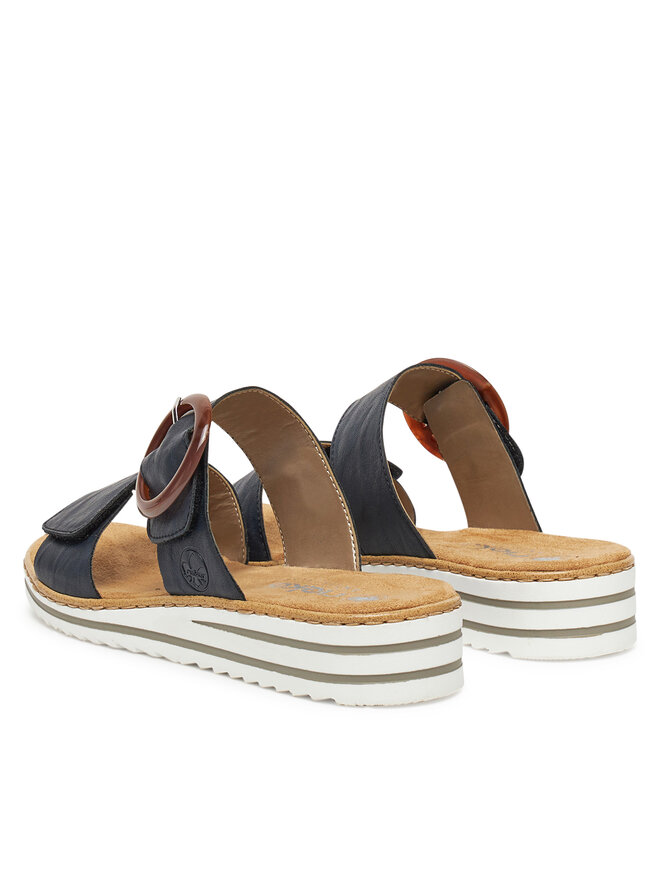 Rieker Pantoletten Rieker V0692-14 Dunkelblau