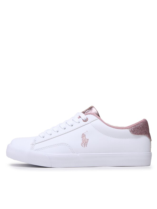 Polo Ralph Lauren Sneakers aus Stoff Polo Ralph Lauren Theron V RF104103 Weiß
