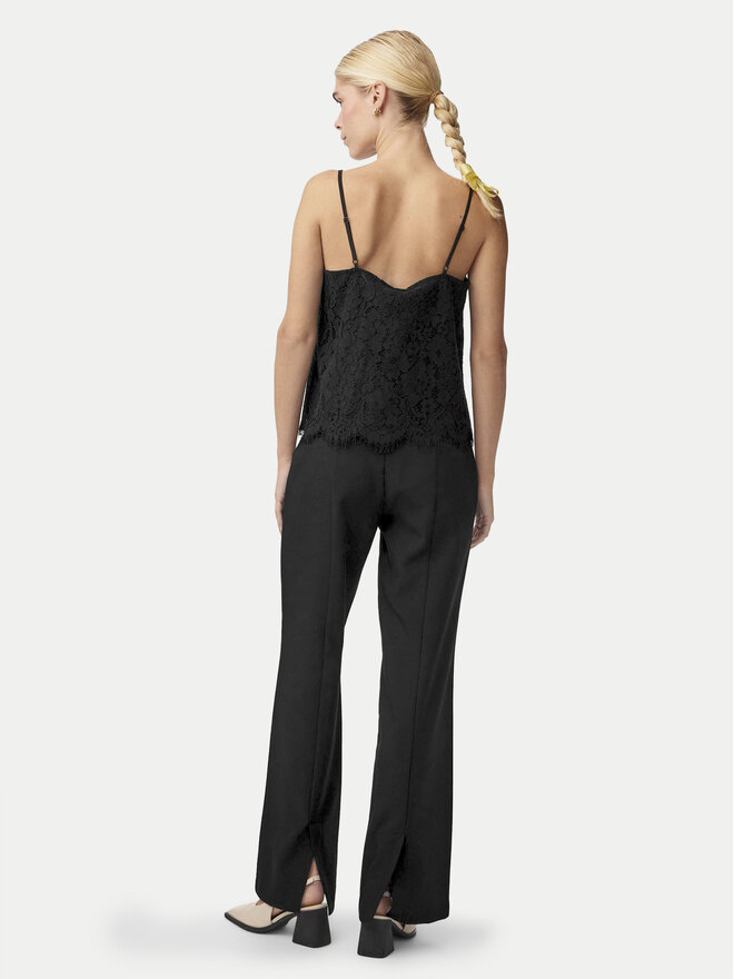 YAS YAS Top Perla 26032812 Negro Regular Fit