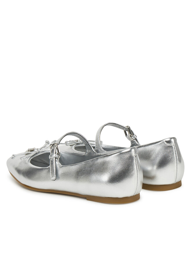 Guess Baleriny Guess FLJKAY LEM02 Srebrny