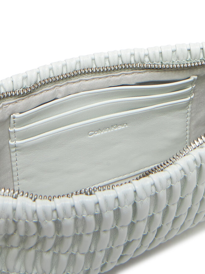 Calvin Klein Jeans Handtasche Calvin Klein Jeans Rouched Zip Top Bag LV04K3090G Grau