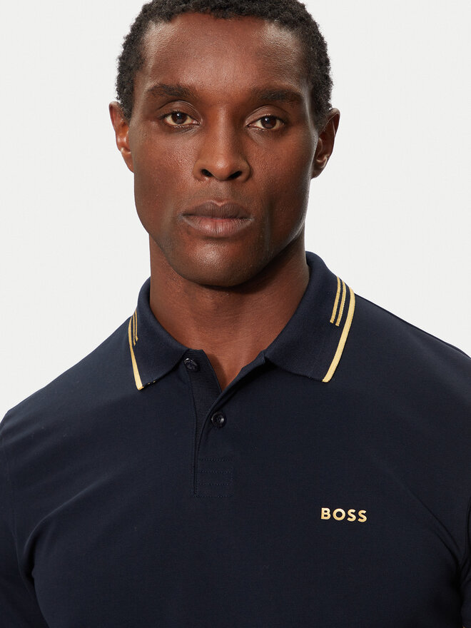 BOSS Boss Поло Paul 50506193 Cиній Slim Fit