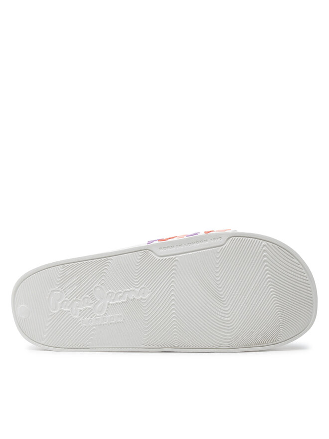 Pepe Jeans Şlapi Pepe Jeans Slider Set W PLS70145 Alb
