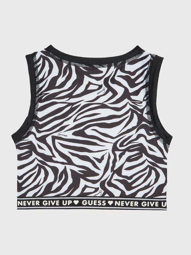 Guess Guess Τοπ J3RI02 MC01P Μαύρο Slim Fit