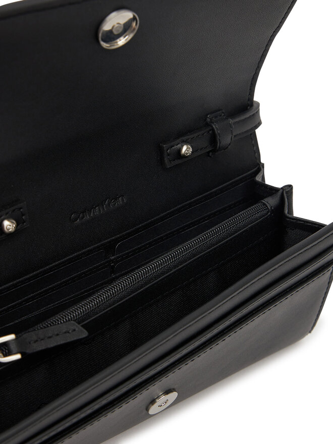 Calvin Klein Ročna torba Calvin Klein Ck Woven Convertible Wallet Bag K60K612970 Črna
