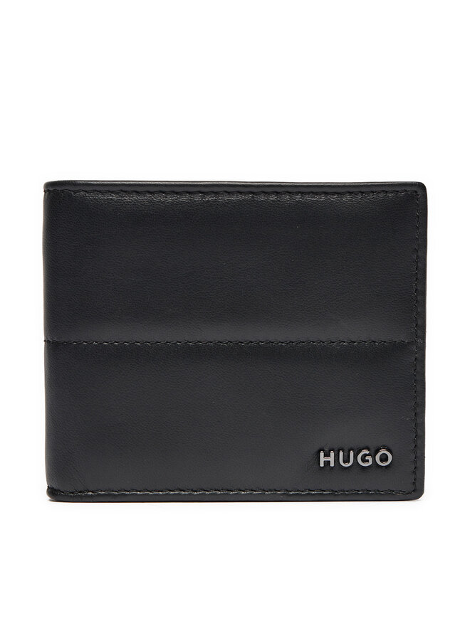 HUGO Голям мъжки портфейл Hugo 50529561 Черен