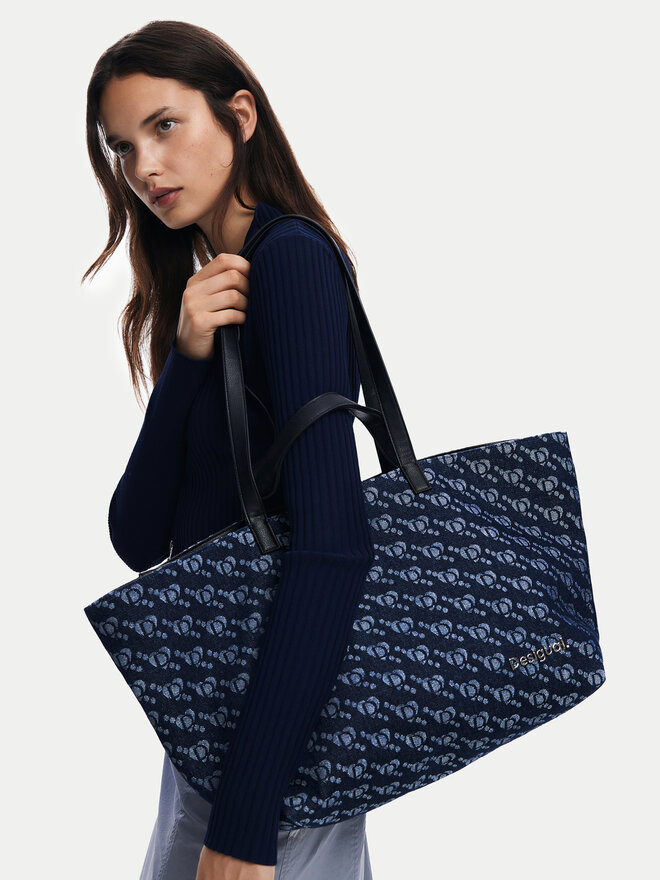 Desigual Handtasche Desigual Cahuil 24WAXA21 Dunkelblau