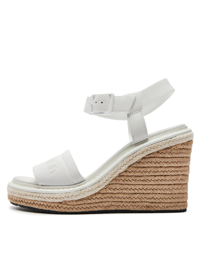 Calvin Klein Espadrilky Calvin Klein Wedge Sandal 70 He HW0HW02050 Biela