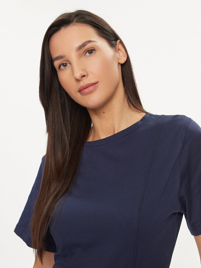 United Colors Of Benetton United Colors Of Benetton Marškinėliai 3BL0D106A Tamsiai mėlyna Regular Fit