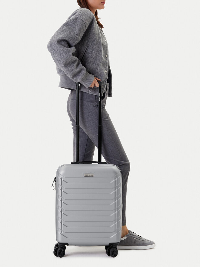 Gino Rossi Valiză de cabină Gino Rossi GIN-S-003-05-SILVER Argintiu