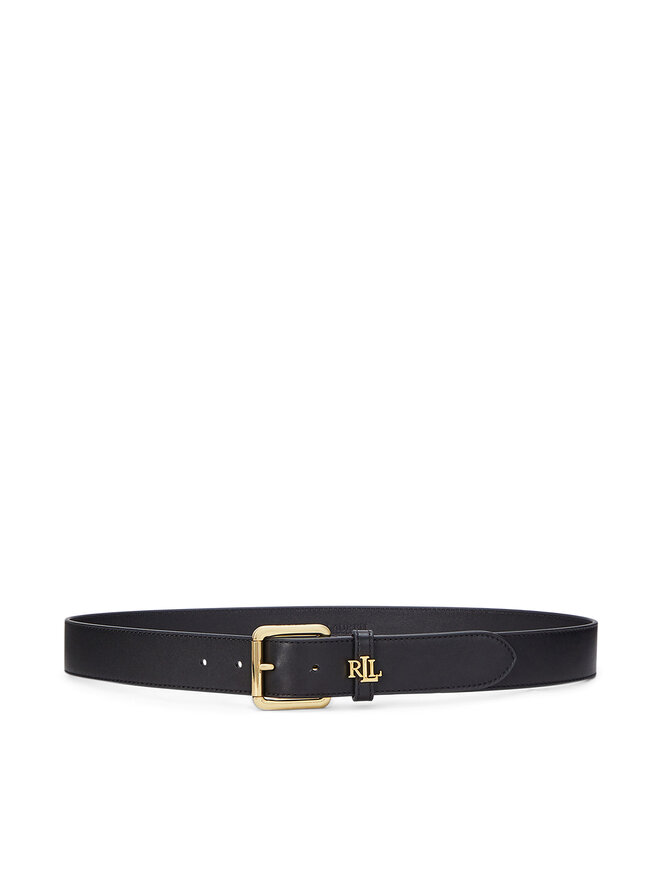 LAUREN RALPH LAUREN Pasek Damski LAUREN RALPH LAUREN Logo Keeper 412968765001 Czarny