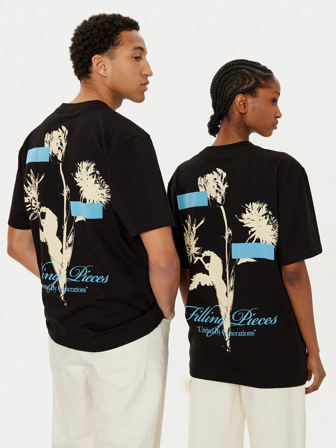Filling Pieces Filling Pieces T-Shirt Unisex Gardener 7449985 Μαύρο Regular Fit
