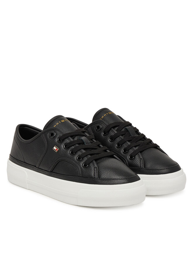Tommy Hilfiger Sneakers Tommy Hilfiger Platform Vulc Piping Ltr FW0FW09393 Schwarz
