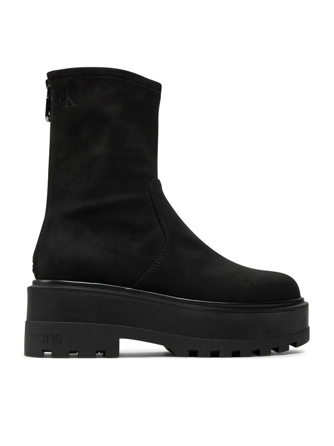 Calvin Klein Jeans Botine Calvin Klein Jeans Flatform Zip Mg Ss YW0YW01602 Negru