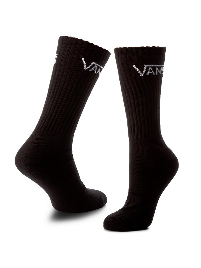 Vans Súprava 3 párov vysokých pánskych ponožiek Vans Mn Classic Crew 9.5 VN000XSEBLK Čierna